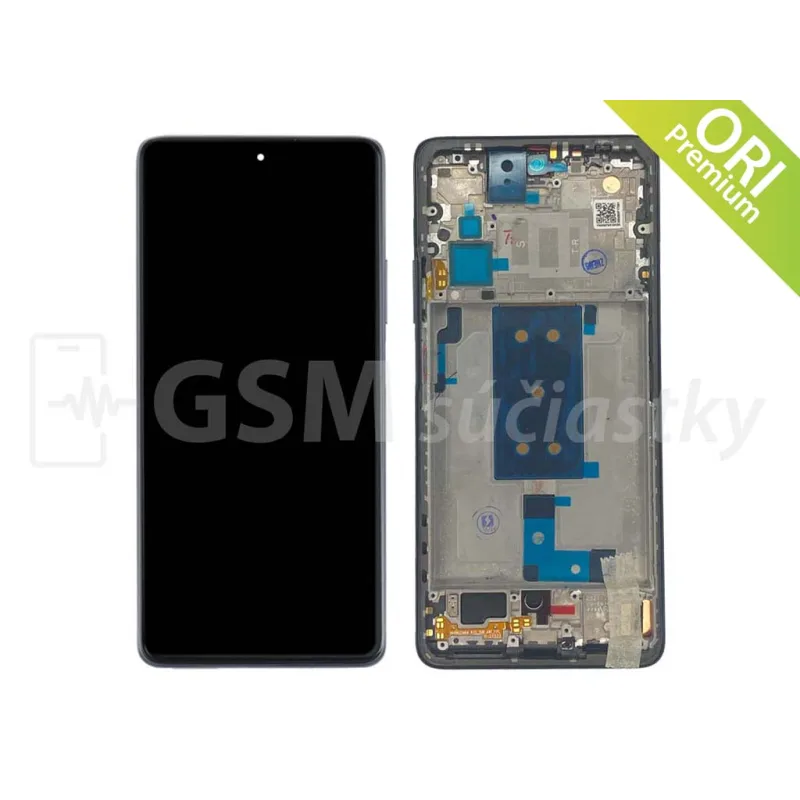 LCD displej + Dotykové sklo Xiaomi 11T, 11T Pro Farba: čierny + rám