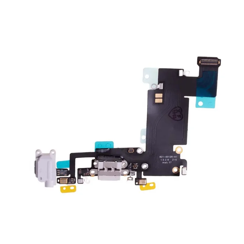 Flex kábel nabíjania iPhone 6S Plus - nabíjací konektor, mikrofón Farba: Biela