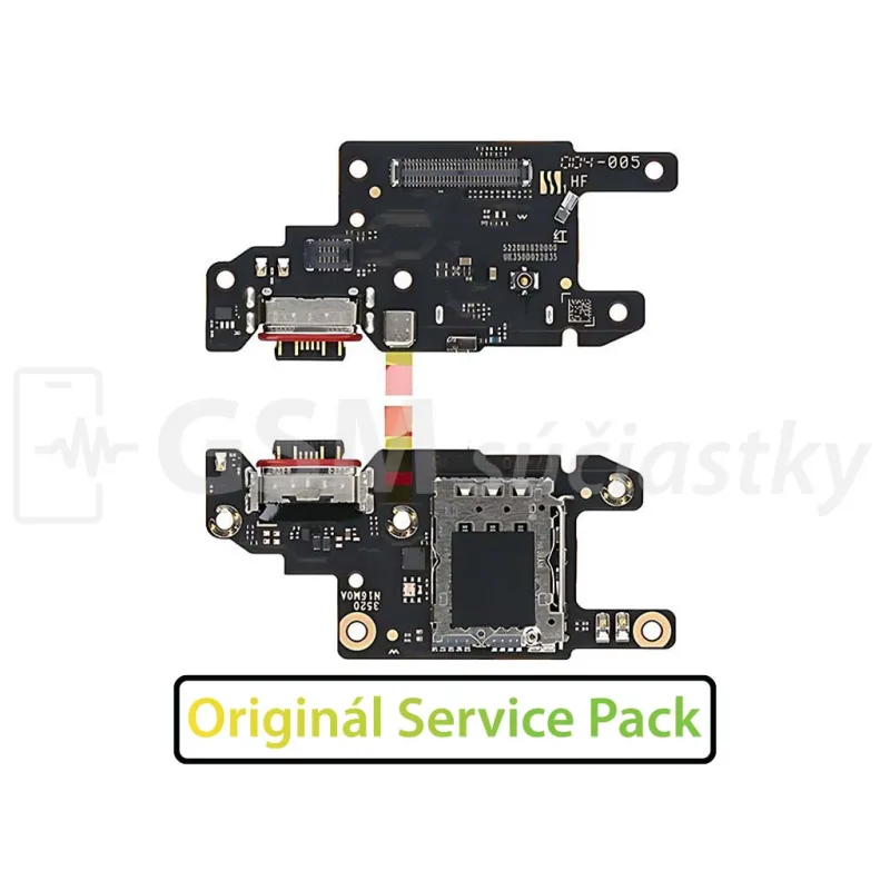 Doska nabíjania Xiaomi Redmi Note 13 Pro 5G - nabíjací konektor, mikrofón Variant:: Originál - Service Pack