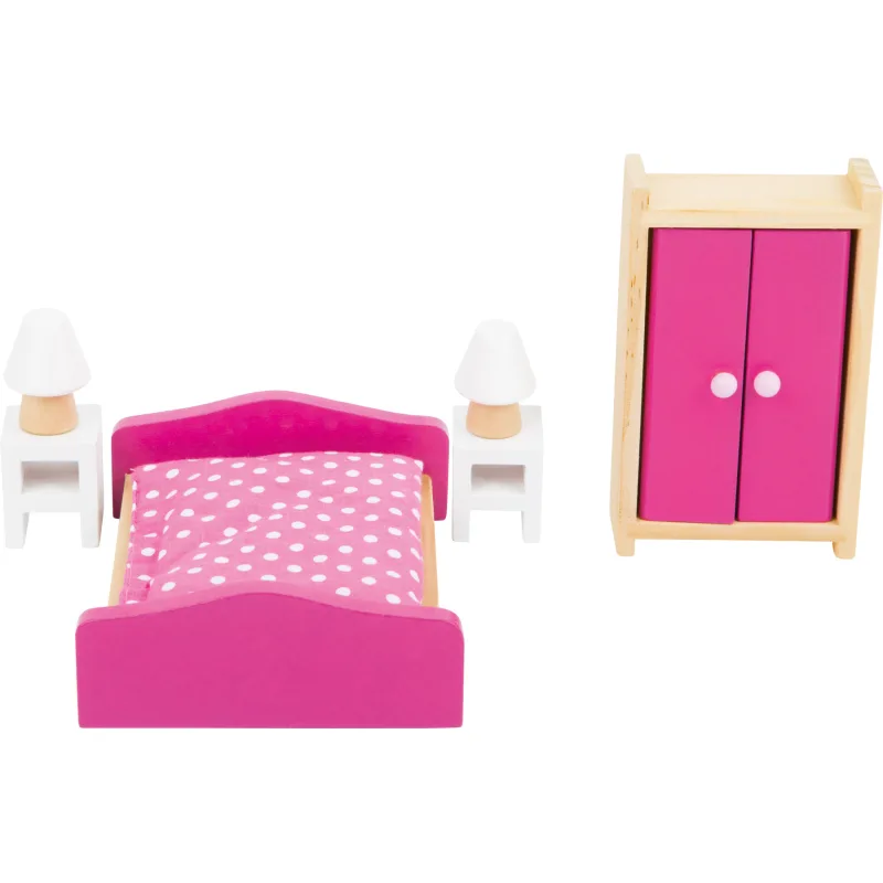 Drevený nábytok do domčeka - Spálňa