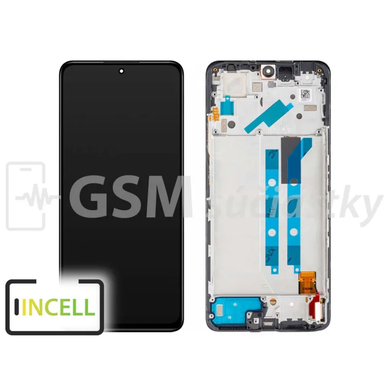 LCD displej + dotykové sklo a rám Xiaomi Redmi Note 12 Pro - incell