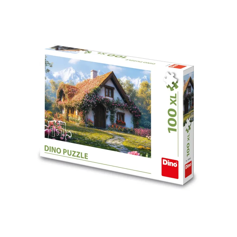 Dino Puzzle Chata v údolí 100 XL dielikov