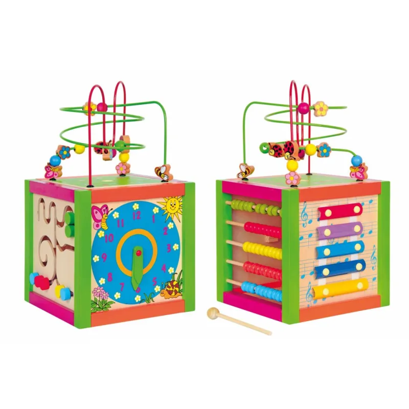 Woody Didaktická kocka farebná