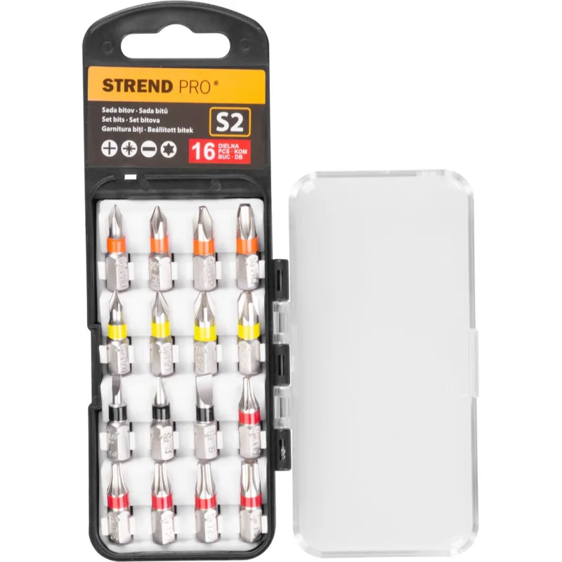 Sada bitov Strend Pro EVE-12078, 16-dielna, L-25 mm, S2