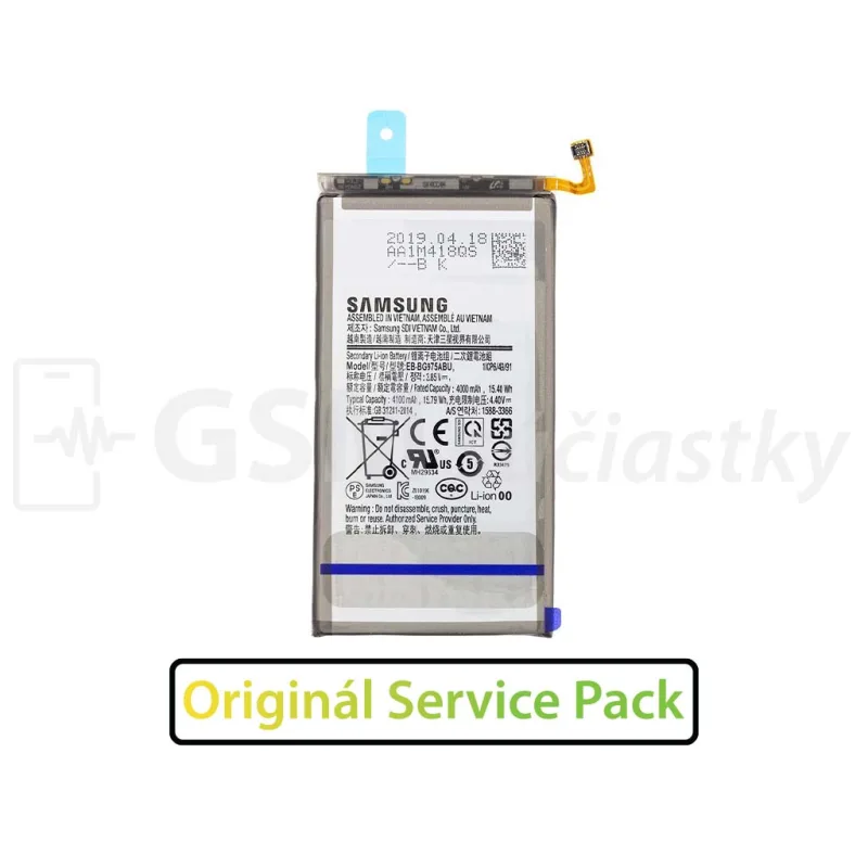 Batéria Samsung Galaxy S10 Plus, G975F - BG975ABU Variant:: Originál