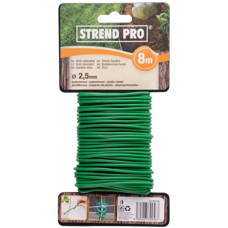 Drôt Strend Pro MaderGarden, 2,5 mm, 8 m, viazací, záhradný