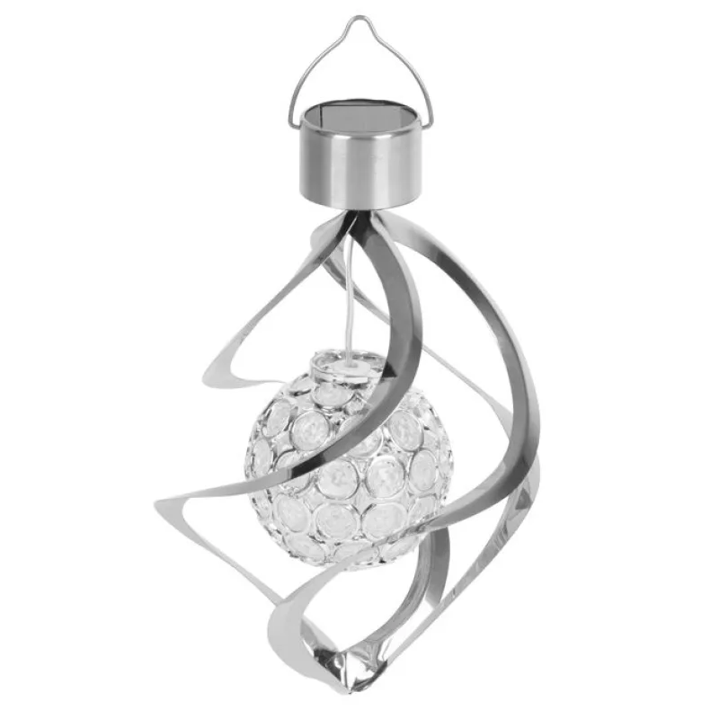 Solárna lampa Acamar 16x23 cm – farebná LED, závesná