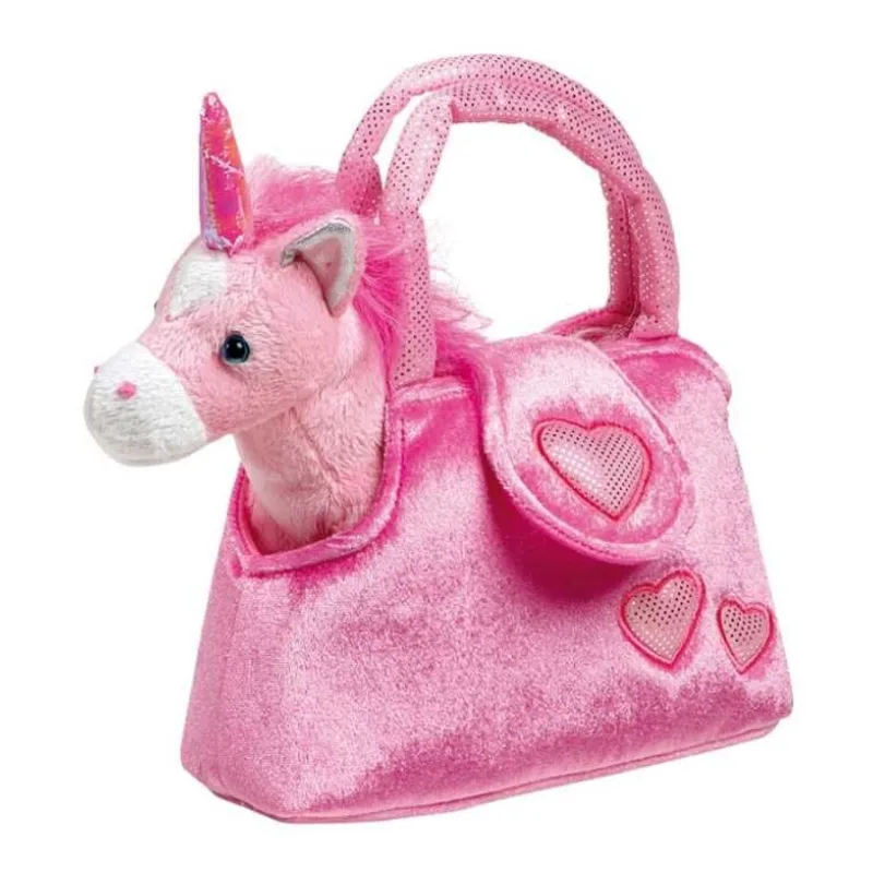 Plyšový jednorožec v kabelke Fina