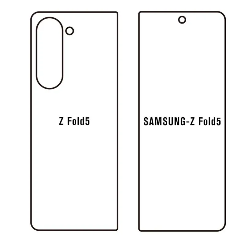 Hydrogel ochranná fólia pre Samsung Galaxy Z Fold 5 (SM-F946) Variant:: vonkajšia číra