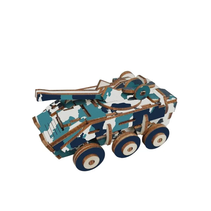 Woodcraft Drevené 3D puzzle Obrnené vozidlo