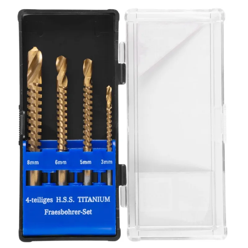 Sada frézovacích vrtákov Strend Pro RS003 – 4 dielna, 3-8 mm