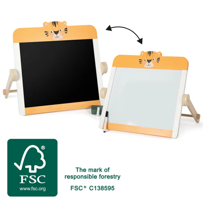 Obojstranná tabuľa na kriedu a fixky Safari