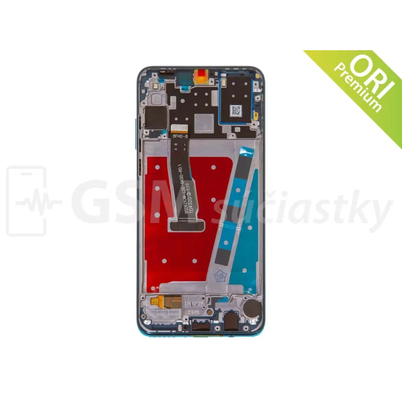 LCD displej + Dotykové sklo a Rám Huawei P30 Lite Farba: Modrá