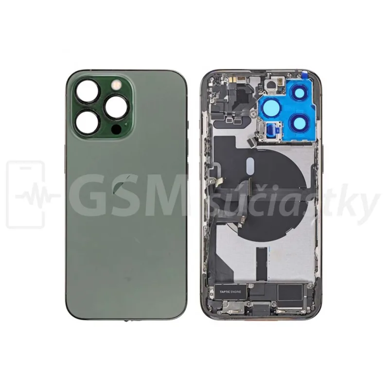 iPhone 13 Pro - Zadný Housing s Malými Dielmi - Zelený