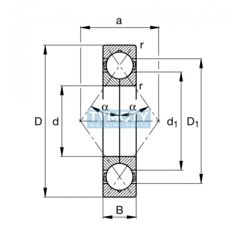 FAG QJ 306-XL-MPA-C3 štvorbodové ložisko