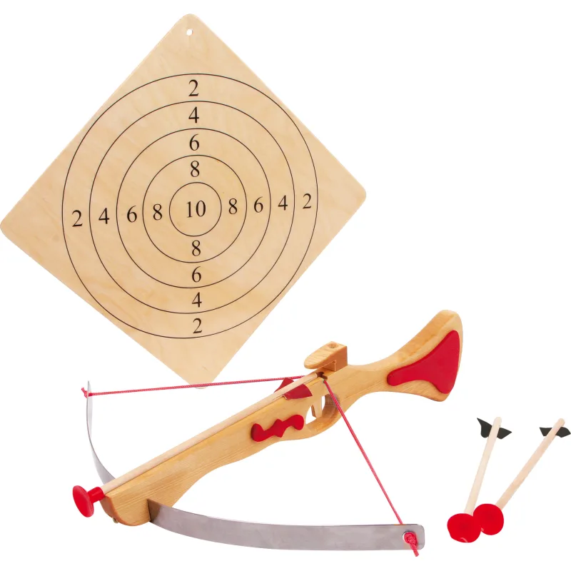 Veľká kuša so šípmi a terčom