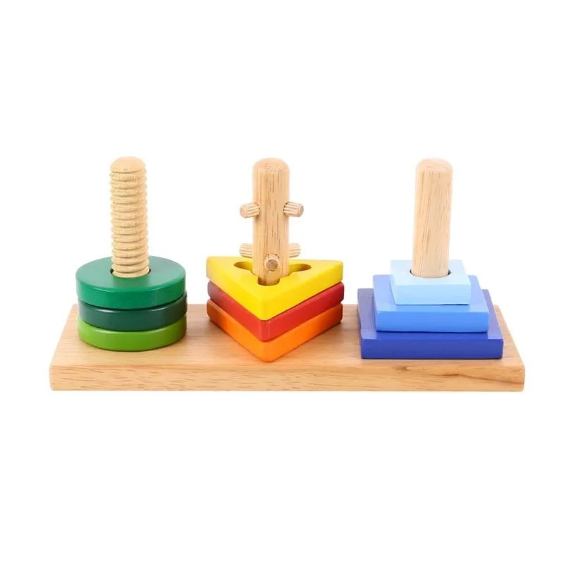 Bigjigs Toys Nasadzovacie puzzle - Nasaď a otoč