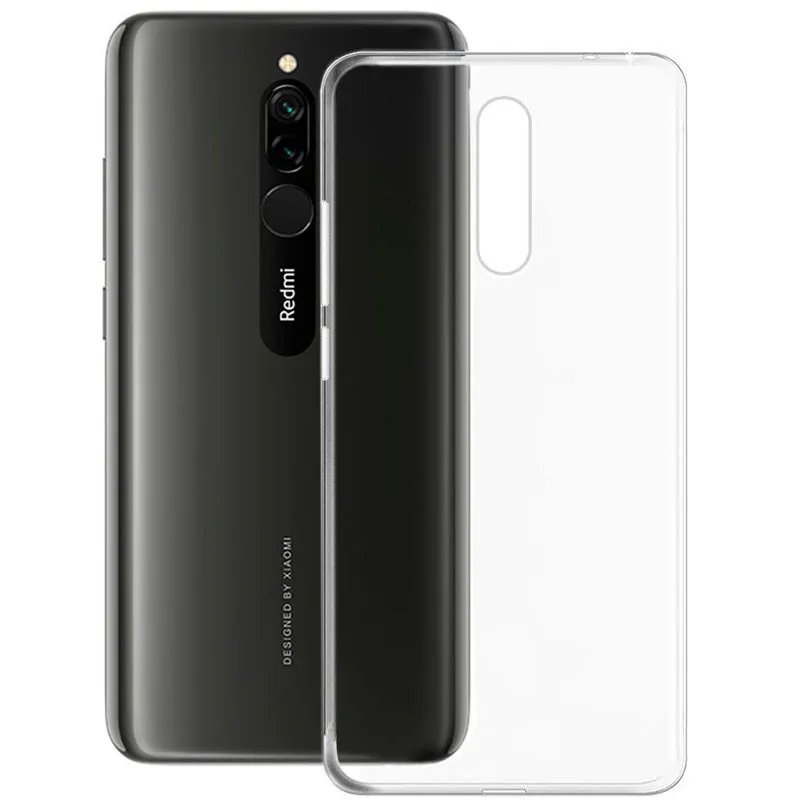 Transparentné Puzdro priesvitné silikónové Xiaomi Redmi 8, Redmi 8A Farba: Priesvitné 6814