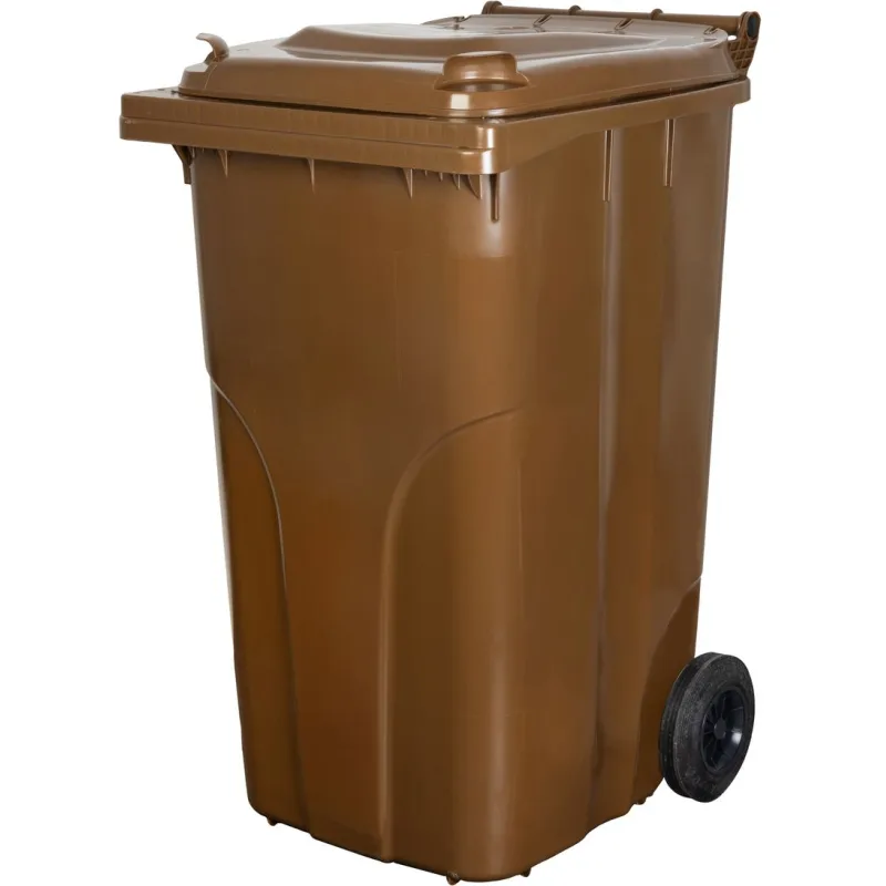 Smetná nádoba MGB 240 l, plastová, hnedá, HDPE