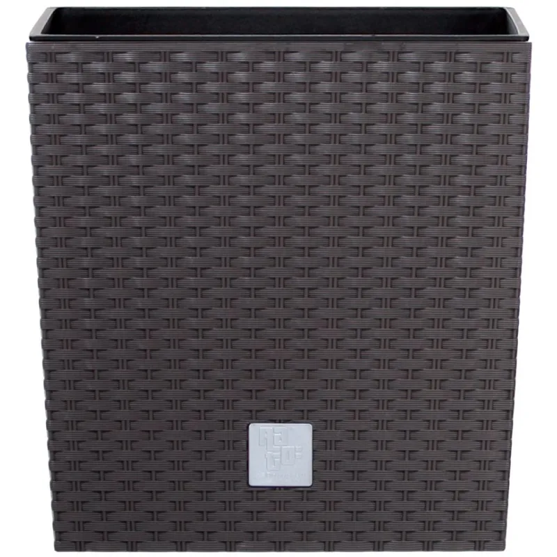 Kvetináč s vložkou RATO low 400, hnedý