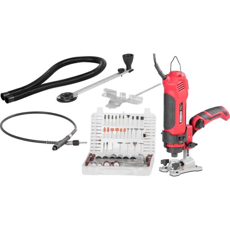 Fréza Strend Pro, 550W, multifunkčná, sada 287 ks