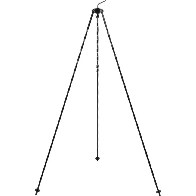 Stojan na kotlík Piknik-Castler 1 m, oceľový s retiazkou, 8 mm