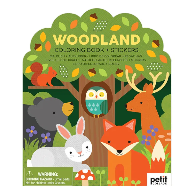 Petitcollage Omaľovánka so samolepkami V lese