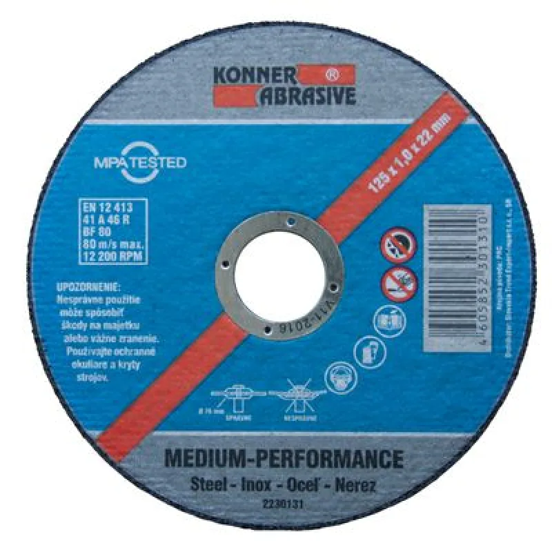 Rezný kotúč na kov KONNER D603 180x1,6x22 mm