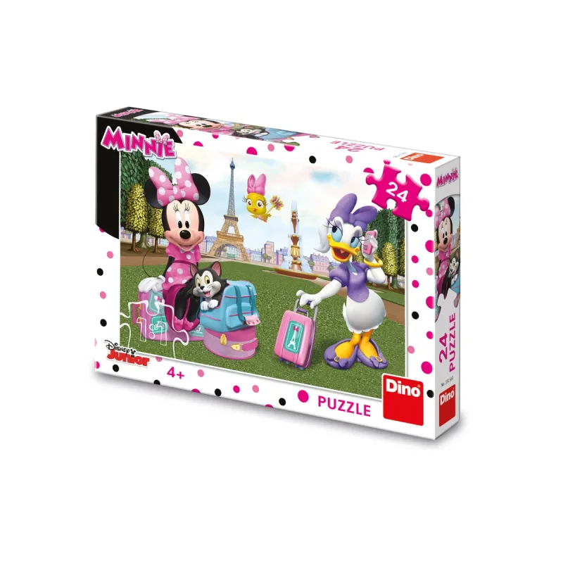 Dino Puzzle Minnie v Paríži 24 dielikov