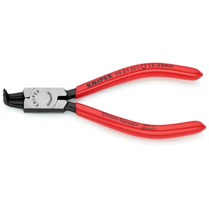 Kliešte KNIPEX 44 21 J11 – 12-25 mm, zahnuté 90°, na vnútorné poistné krúžky
