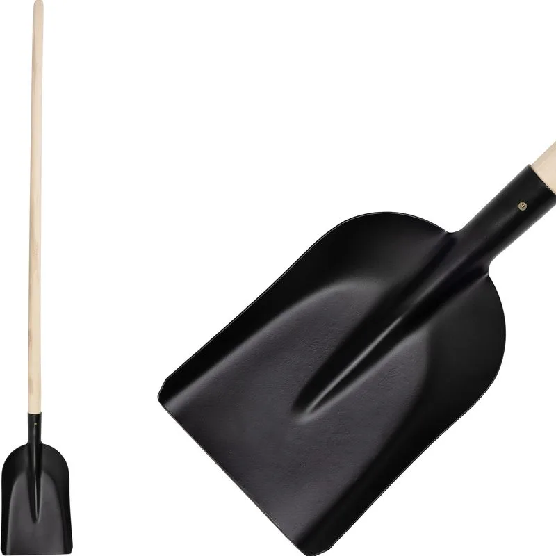 Lopata S504A.WH, vzor 7131, čierna, úzka, drevená násada, 18,5x26 cm