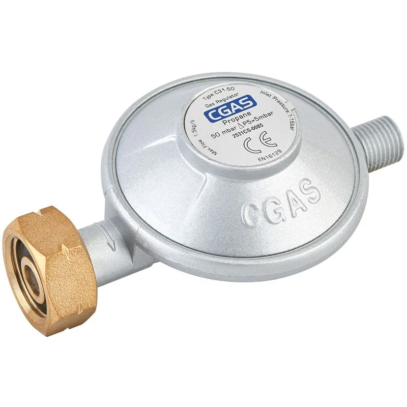 Regulátor plynu CGAS C31-50, 50 mbar, závit G1/4" LH