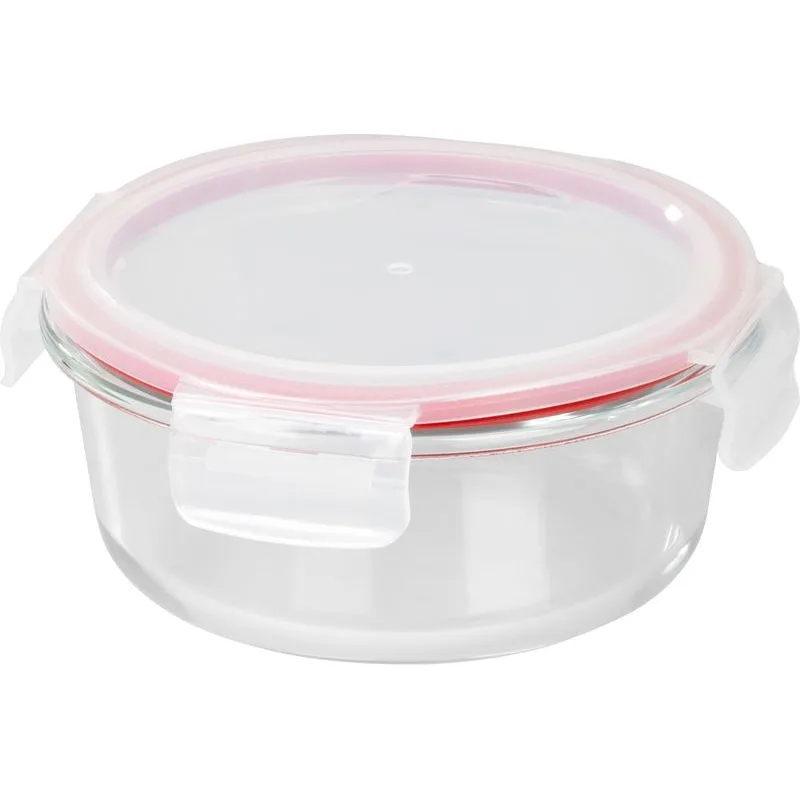 Dóza MagicHome okrúhla 650 ml, sklenená, s vekom Clip