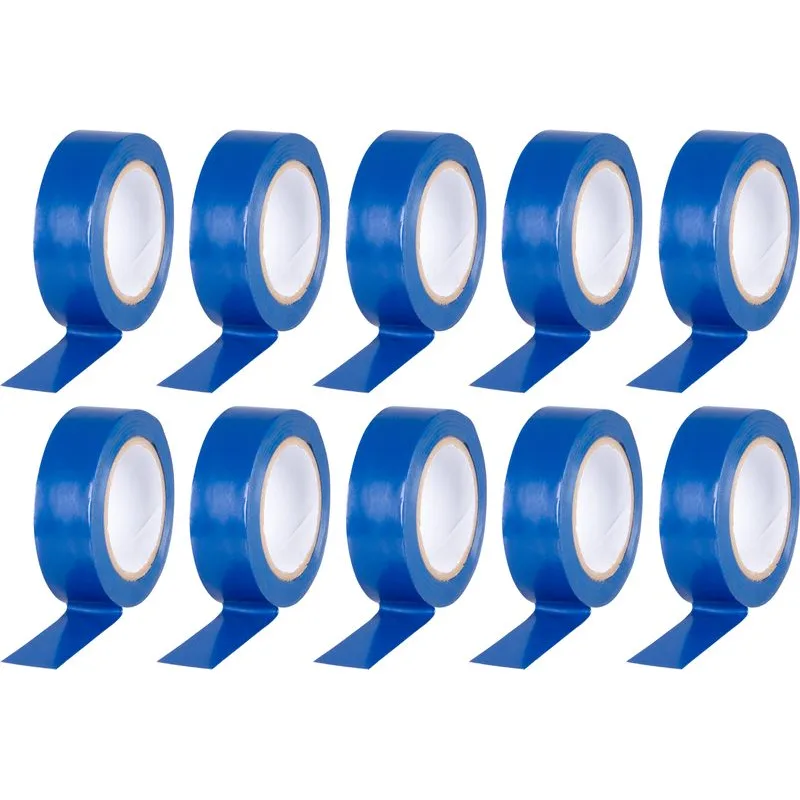 Izolačná páska 19 mm x 10 m, modrá, PVC, balenie 10 ks