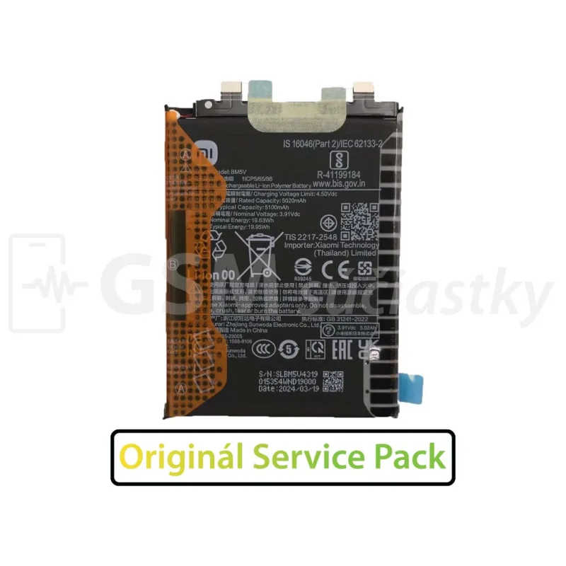 Originál batéria BN5V pre Xiaomi Redmi Note 14 Pro 5G, POCO X7 5G