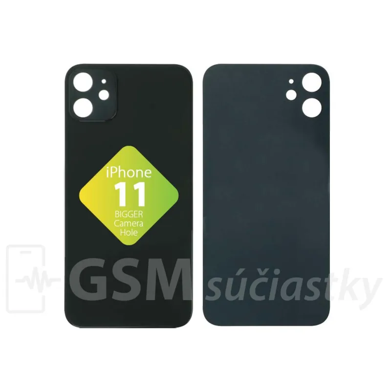 iPhone 11 - Zadné sklo housingu Čierne