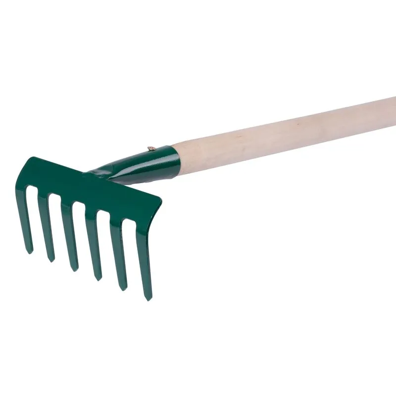 Hrabličky záhradné FED 109/1000, 6-zubé, s drevenou násadou