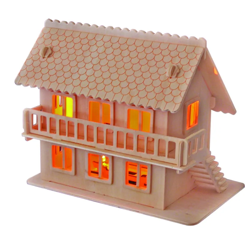 Woodcraft Drevené 3D puzzle Vila E MW105