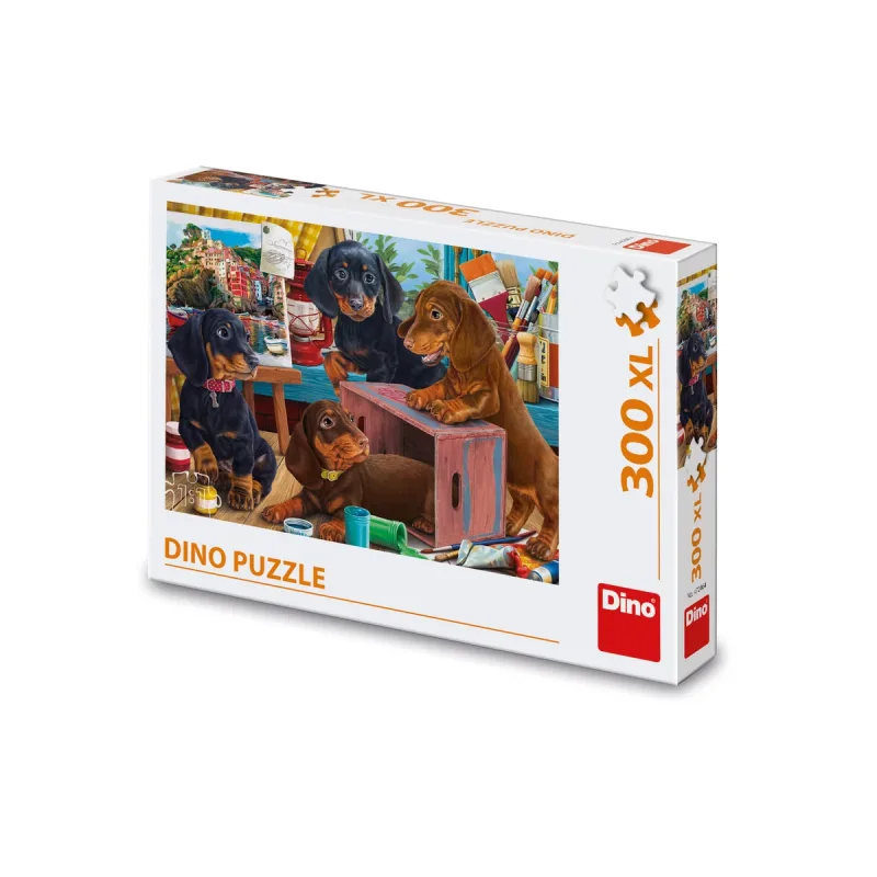Dino Puzzle Jazvečíky 300 xl dielikov