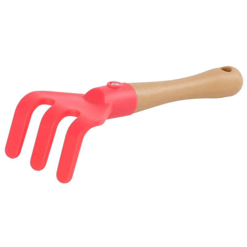 Detské ručné hrabličky sadenicové, plastové, červené, 60x155 mm