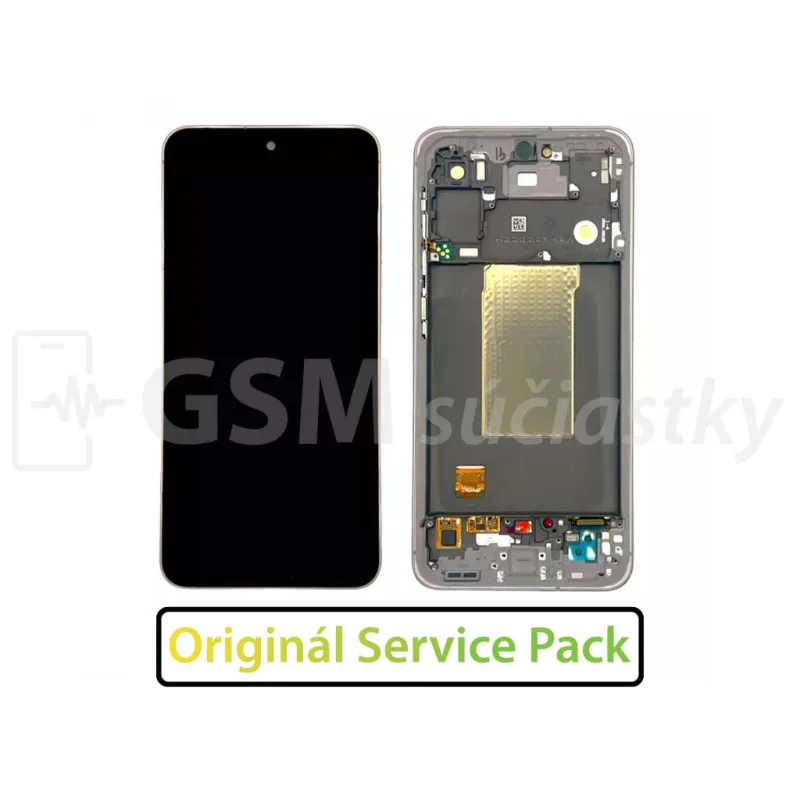 LCD Displej + Dotykové sklo + Predný kryt Samsung Galaxy A56 5G A566 - originál Farba: Ružová