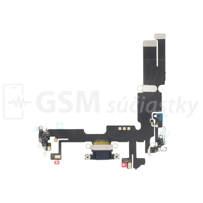 Flex kábel nabíjania iPhone 14 Plus - nabíjací konektor, mikrofón