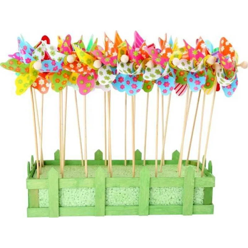 Detský farebný drevený veterník 1 ks