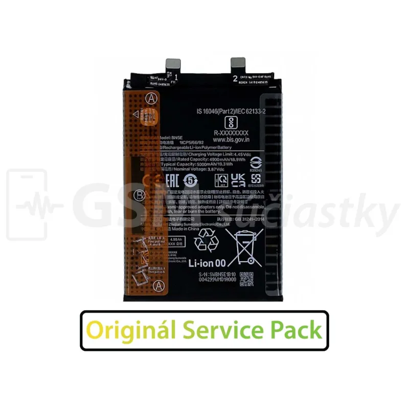 Originál batéria BN5E pre Xiaomi Redmi Note 11 Pro 5G, Poco X4 Pro 5G