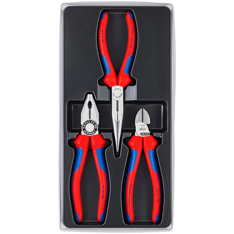 Sada KNIPEX 00 20 11 – 3-dielna montážna sada