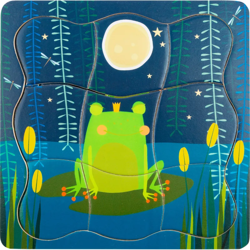 Viacvrstvové puzzle Žabí kráľ