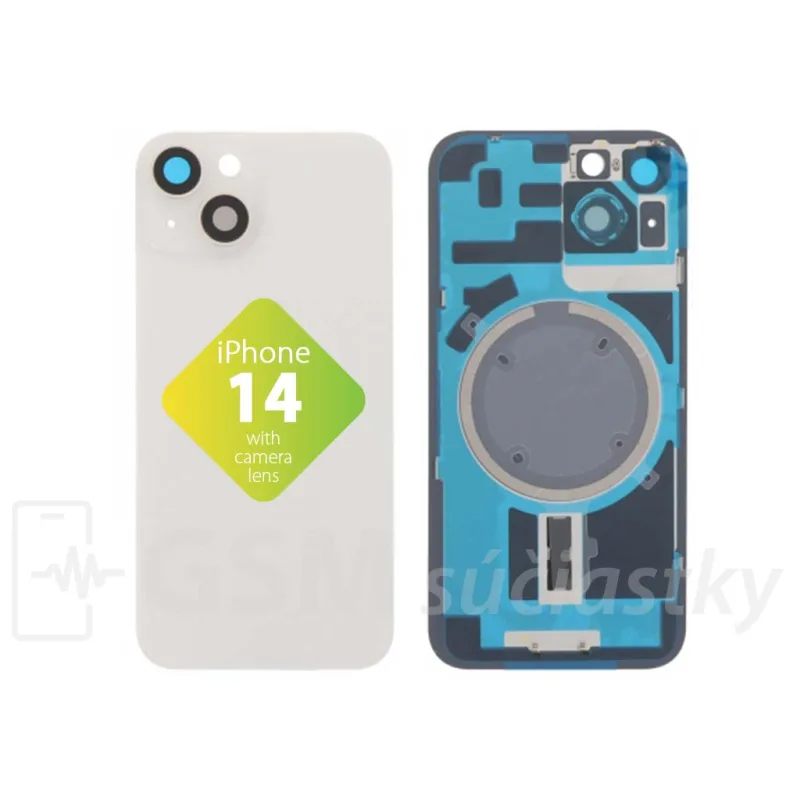 iPhone 14 - Zadné sklo housingu Starlight