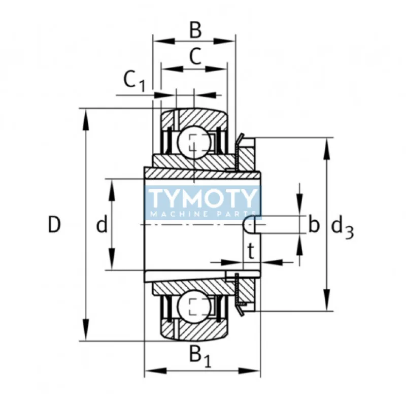 INA GSH 25-XL-2RSR-B upínacie ložisko s puzdrom