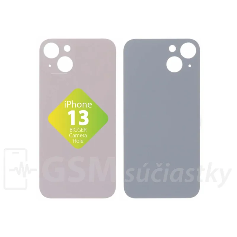 iPhone 13 - Zadné sklo housingu Ružové
