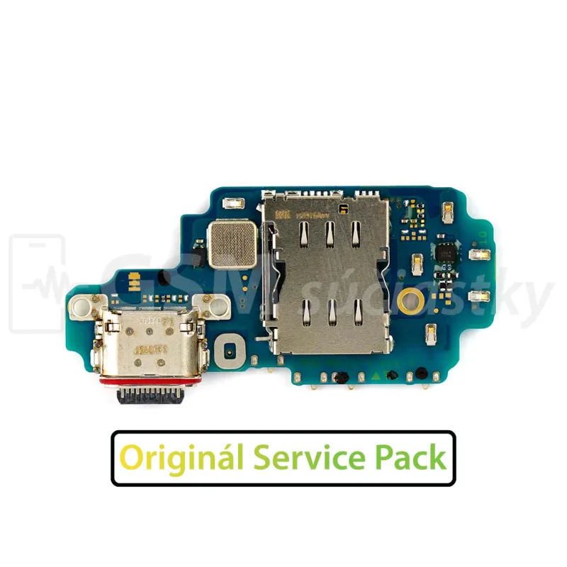 Doska nabíjania Samsung Galaxy S23 Ultra, S918 - nabíjací konektor, mikrofón